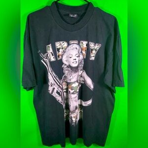Pro Tag ARMY GIRL Marilyn Monroe Made In U.S.A Men's XL BLACK